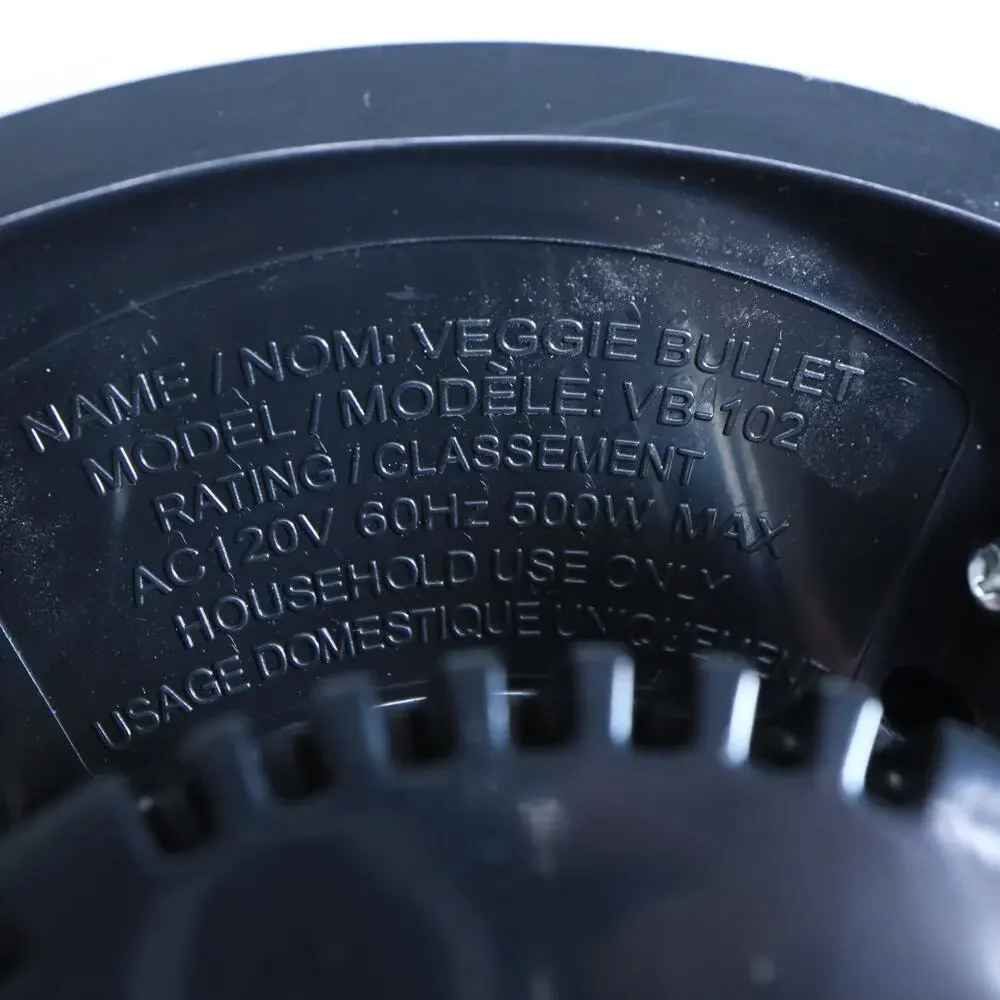 Veggie Bullet Replacement Motor Base *Model VB-102 BASE ONLY TESTED WORKING